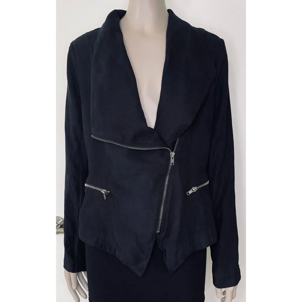 Rampage Black Faux Suede Jacket